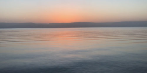 Wschód nad Jeziorem Gililejskim - blog