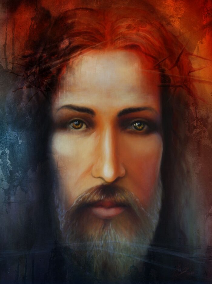 Jezus Chrystus - zdjęcie obrazu Jezusa Tadeusza Kowala, autorstwa jego syna, Mateusza Kowala